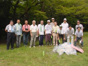 宇治川右岸のクリーン宇治の様子